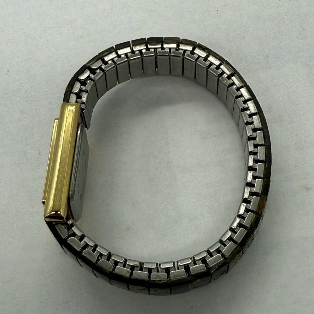 VTG Gold Abalone Shell Dial Waych Bracelet Stretch Inlay Bracelet‎ Sea Spaltec
